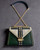 Michael Kors Whitney Saffiano Leather Crossbody front top view with ivory flap, chain extended long & gold stud details