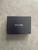 Prada Turquoise Leather Card Holder original black Prada box closed with silver PRADA logo in center
