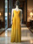 Shein Back Ties Maxi Dress – full-length front view on mannequin in yellow dotted chiffon, bust knot & maxi skirt