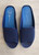 Jeffrey Campbell Blue Fling Sandals – top view showing wide upper band & open toe design
