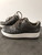 Nike Air Force 1 Upstep Premium Metallic Pewter front view side profiles with dragon scale finish & matching laces