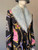 Versace Ventagli La Greca Coat front angled view with gold Medusa head buttons, removable fur collar, & tailored fit