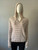 Be Hip Designer Wear Tan & White Striped Knit Hoodie front view with drawstring hood worn on mannequin & long sleeves