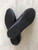 Woolworths Black Ballet Pumps outsoles view in black showing, ribbed grip panels at the toe, size 5 & very light wear