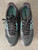 Adidas Terrex Black Trail Running Shoes top view showing turquoise insoles with TERREX