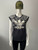 Adidas Originals Florido Charcoal Grey T-Shirt front view with floral print & Trefoil logo & adidas in white