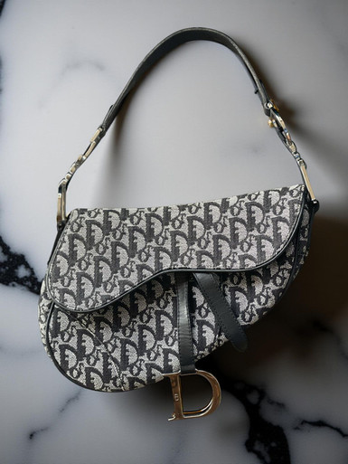 Christian Dior Black Monogram Saddle Bag | South Africa