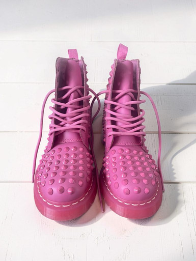 Preowned Dr. Martens Pink Spike Boots | The Shopping Cart SA