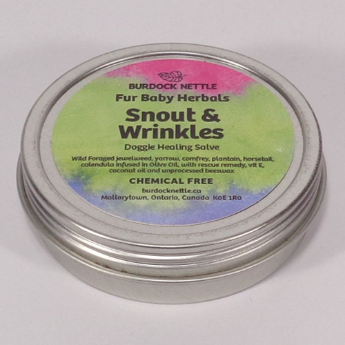 Our Snout & Wrinkles salve is more than a remedy; it's a soothing balm crafted to provide relief and comfort