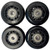 4x 4610-06-0979 fit/Casa™ Reformer Carriage Tracking Wheel (Horizontal) 