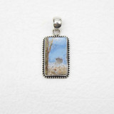 Rectangle "Aspen Trees" Arizona Picture Opal Pendant