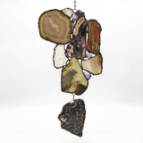 Large Agate, Amethyst & Dendritic Agate Suncatcher