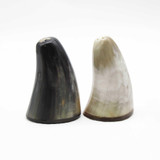 Natural Horn Salt & Pepper Shakers