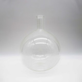 Round Glass Small Neck Vase