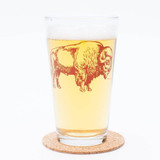 Bison 16 oz Pint Glass