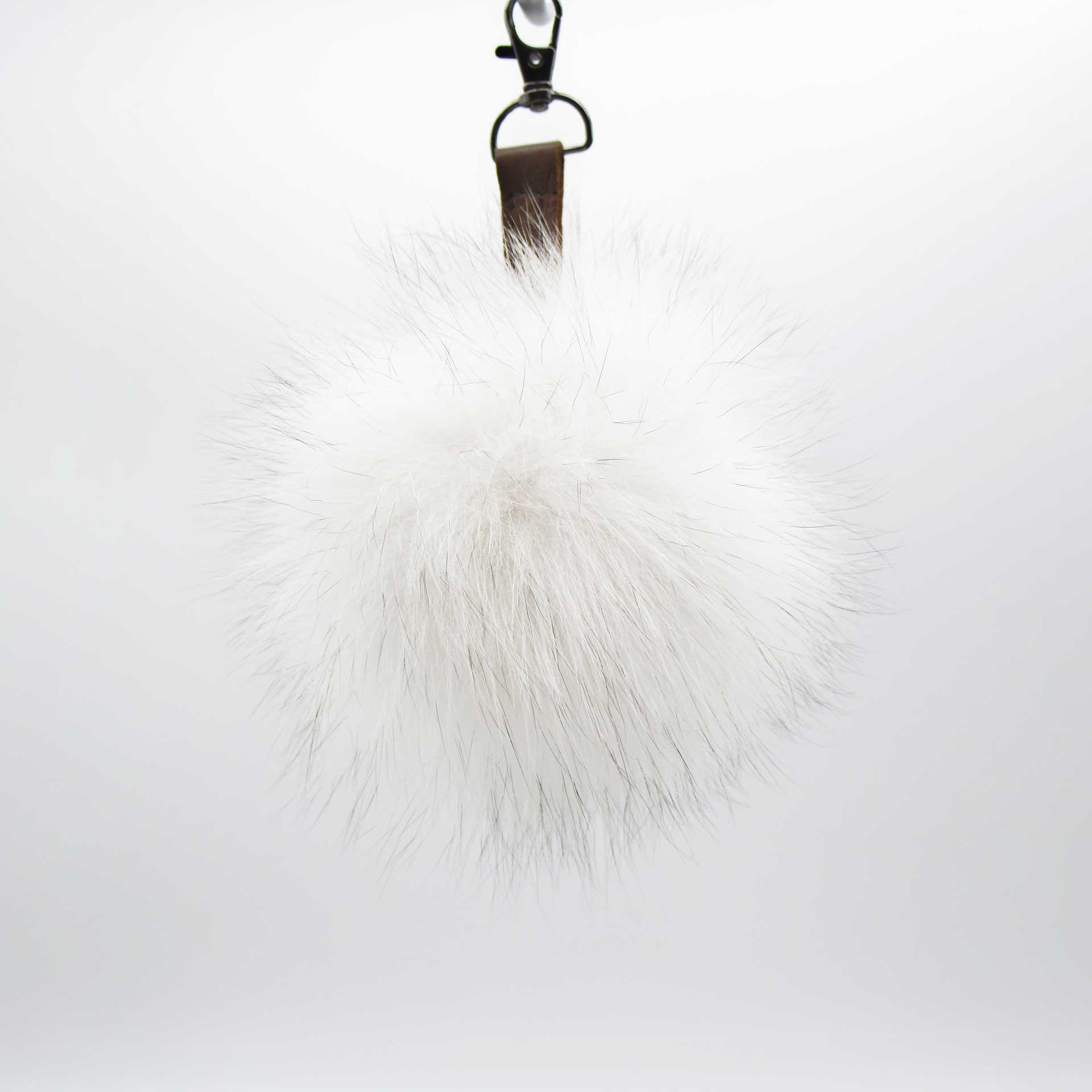 Genuine Fur Keychain - Artic Fox
