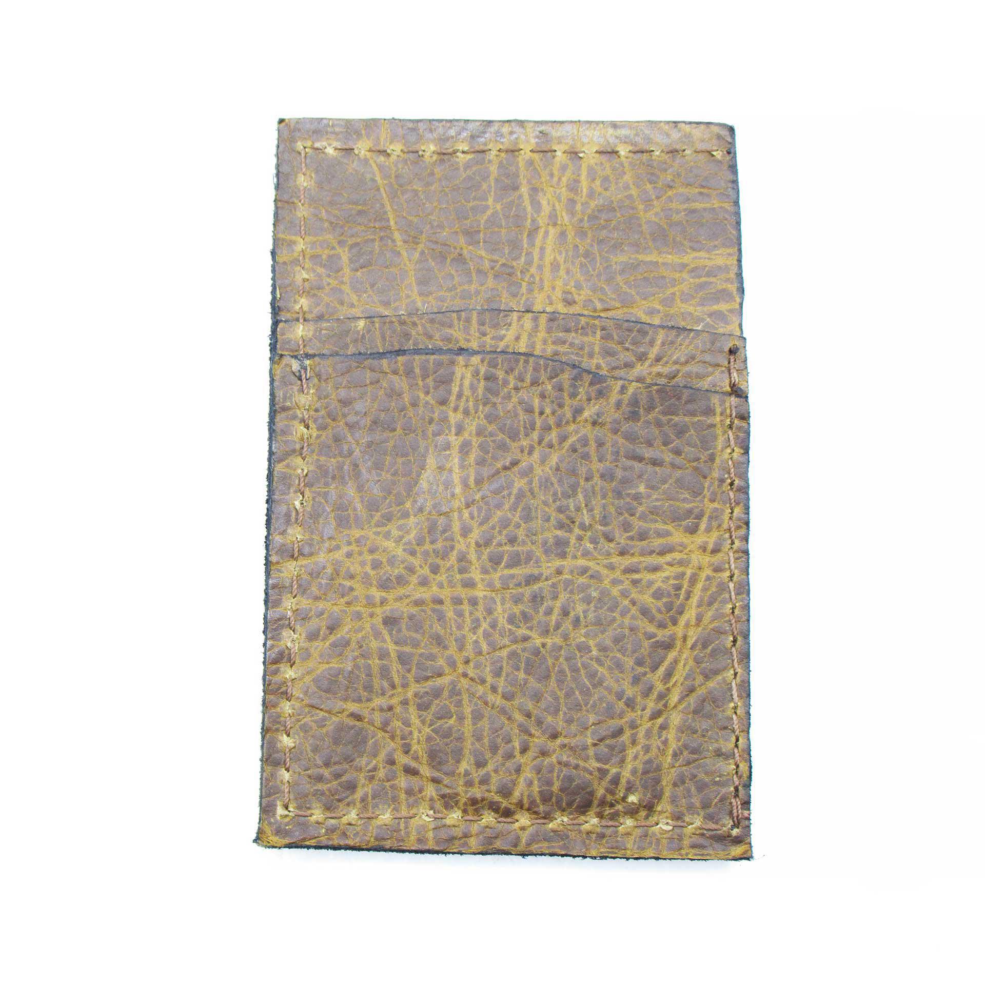 Buffalo Leather Credit Card Quick Wallet Sleek