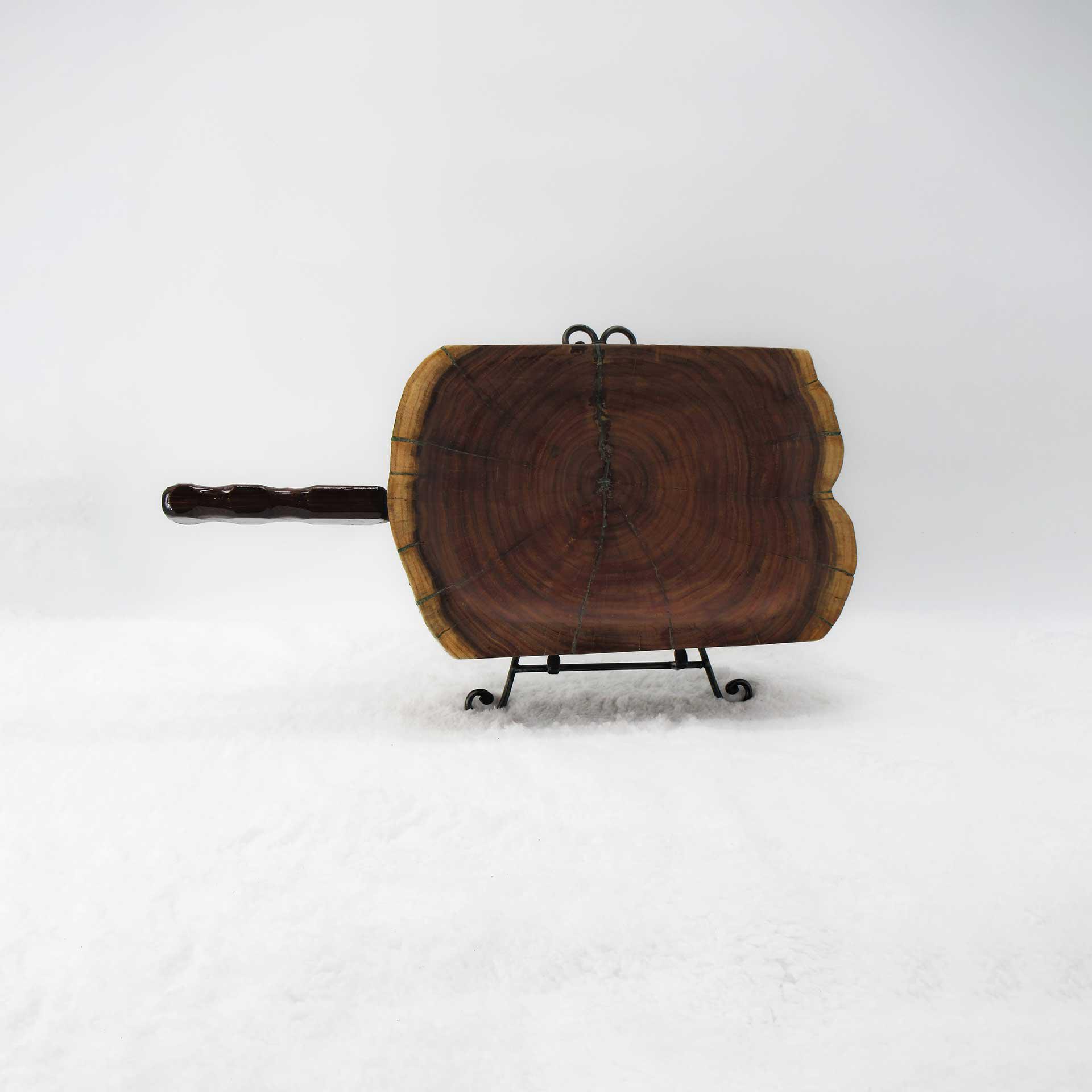 Large Rustic Mesquite Wood Charcuterie Board w/Handle