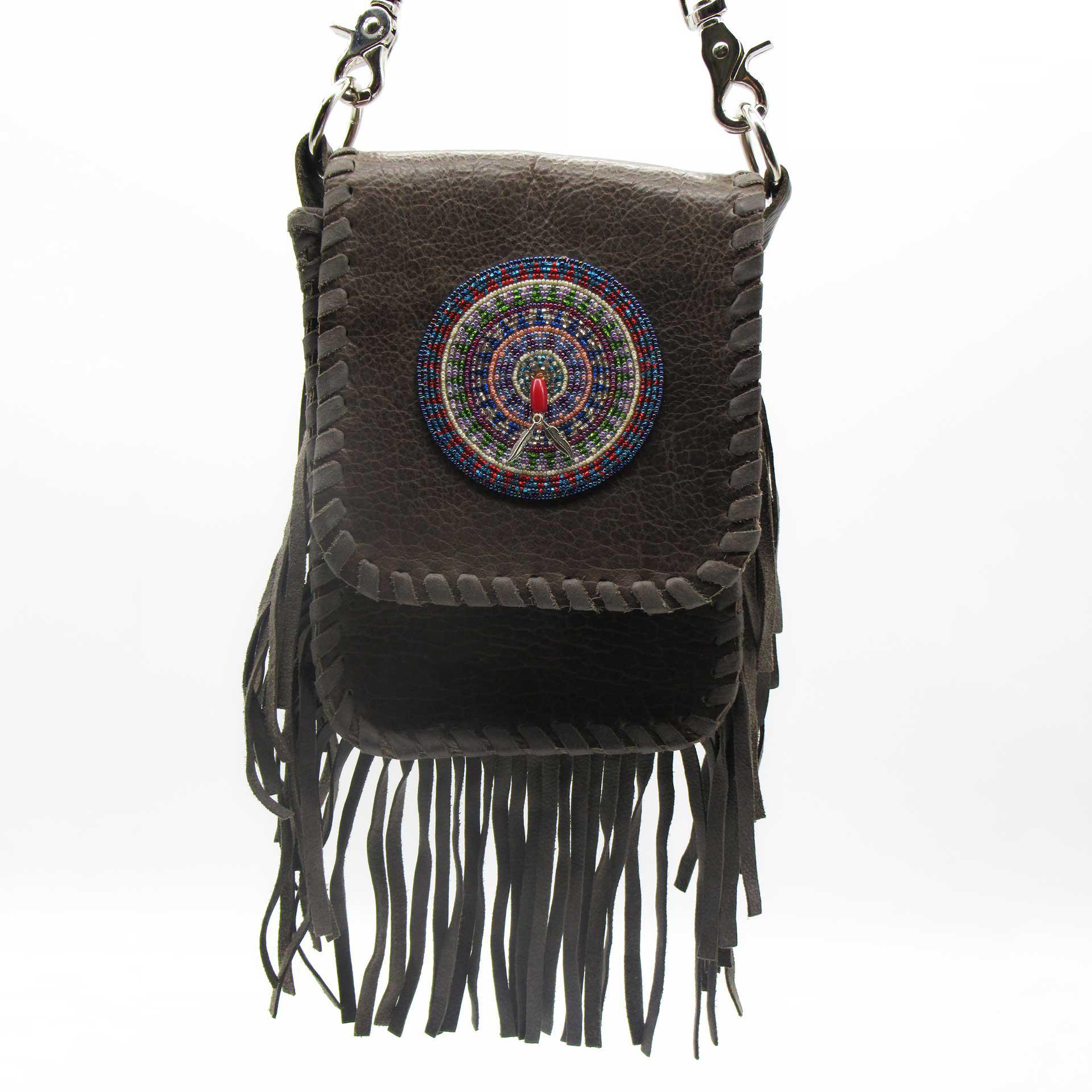 Brown Vegan Leather Vintage Fringe Bag Tassels Crossbody Bucket Bags |  Baginning