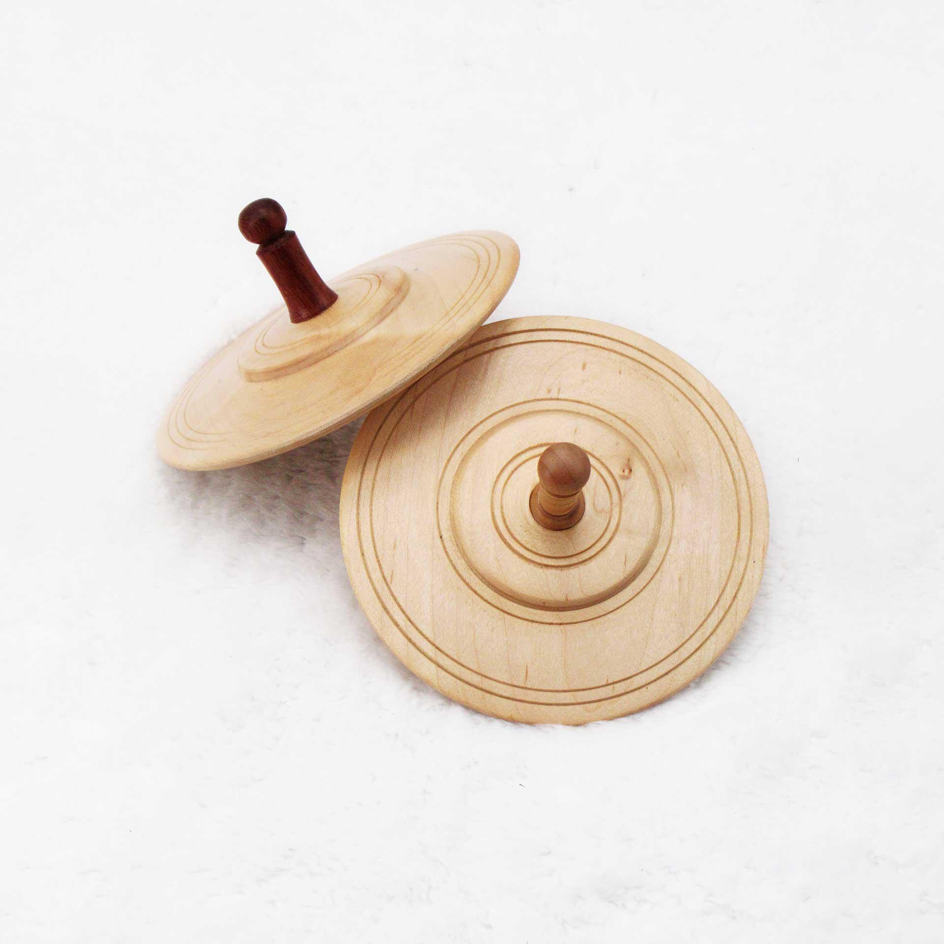 Crafted Wood Spinning Top - Medium