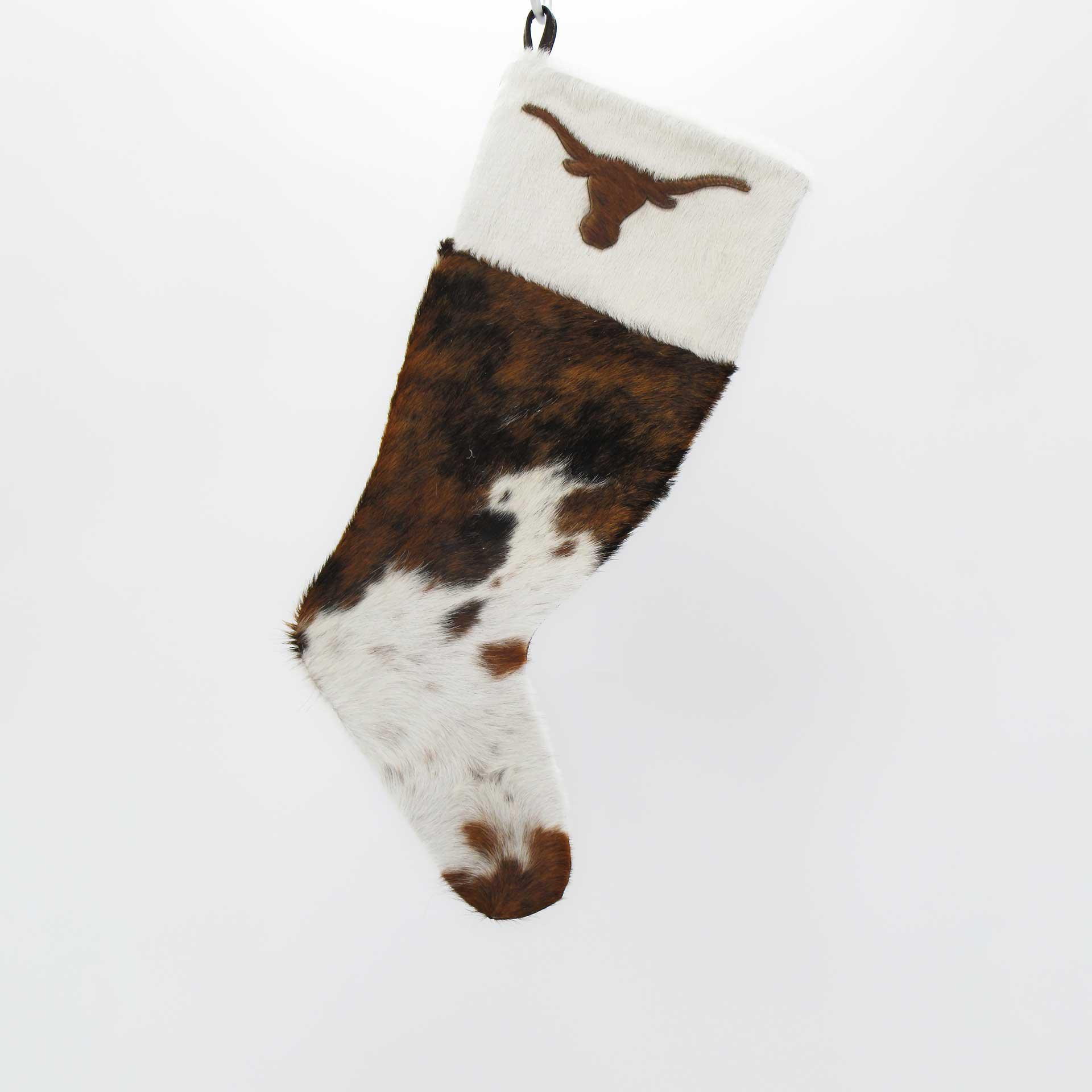 Leather & Cowhide Longhorn Stocking