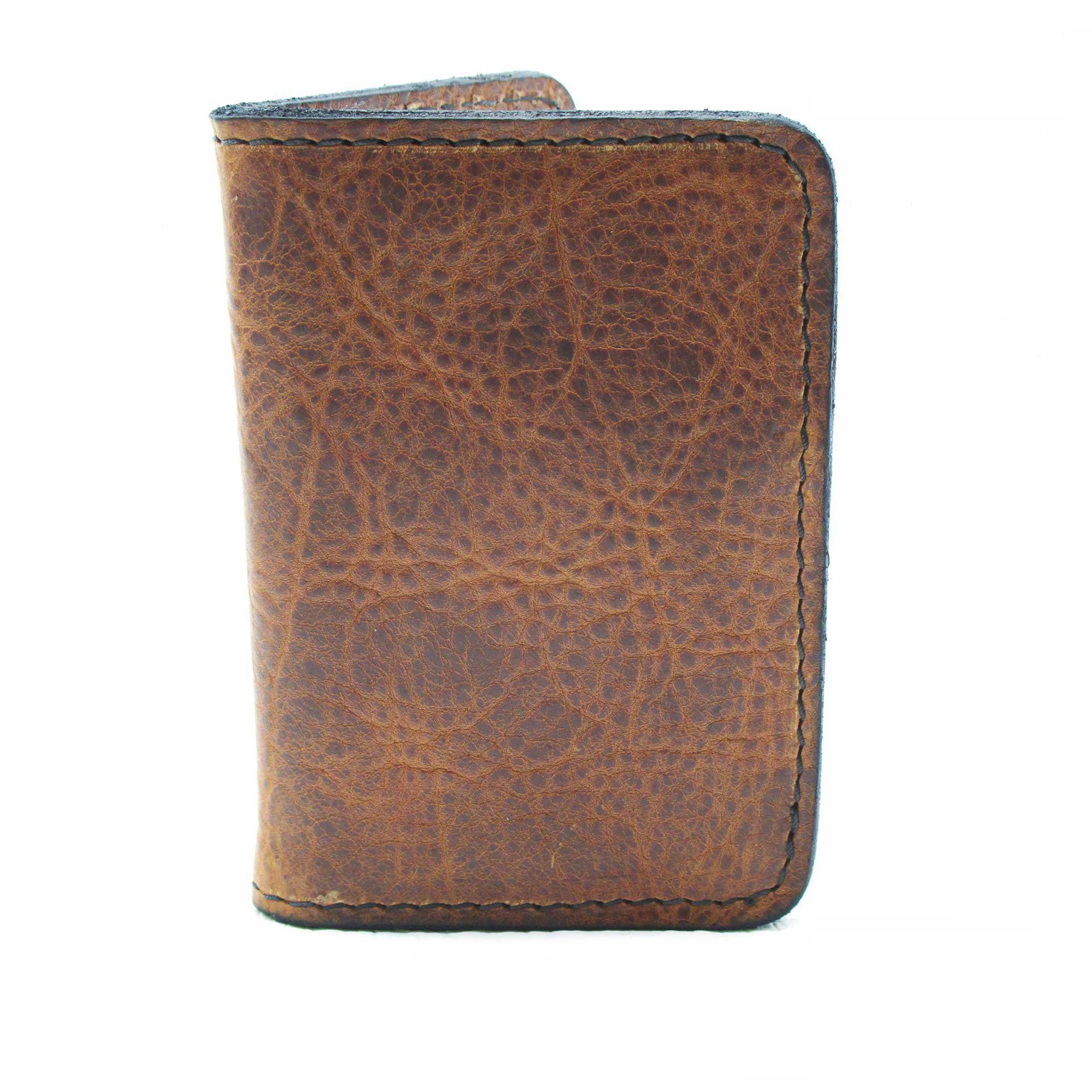 2-Tone Buffalo Leather Credit Card Wallet