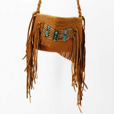 Buckled Buffalo Fringe Purse – Sierra Design Studio