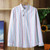 Multi Color Striped Green & White Shirt
