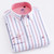 Striped Grey, Orange & White Shirt