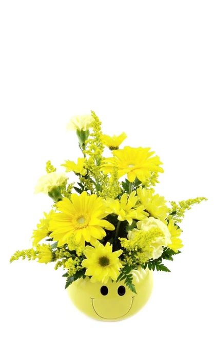 Flower Smiley Face Arrangement