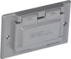 Bell Outdoor 5101-0 Gray 1-Gang GFCI Weatherproof Cover with Horizontal Mount