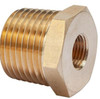 BRASS HEX BUSHING REDUCING NPT THREADS PIPE FITTING 1/2 MALE X 1/8 FEMALE