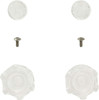 Valterra PF287015, Phoenix Faucets Acrylic Clear Crystal Knobs Hot/Cold Set Of 2