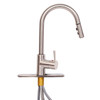 SL4000BN-A RV Kitchen Faucet with Hi-Arc Bullet Spout, Single Lever Handle and Pull-Down Sprayer - 8", Brushed Nickel