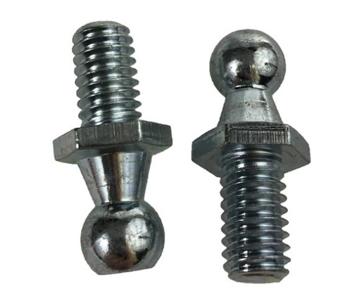AP Products 010-080-2 Threaded Ball Stud, 0.39 Inch Ball Diameter; Set Of 2