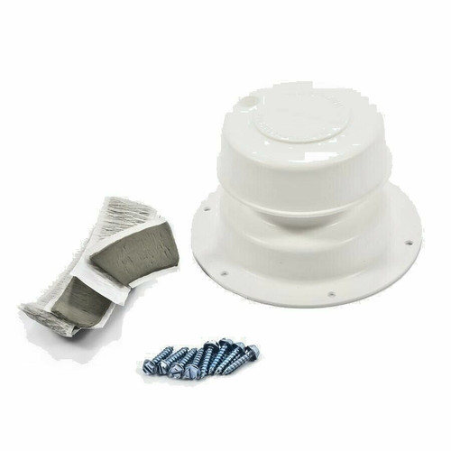 Camco 40033 Roof Plumbing Vent Kit- Polar White RV Camper Mobile Home Universal