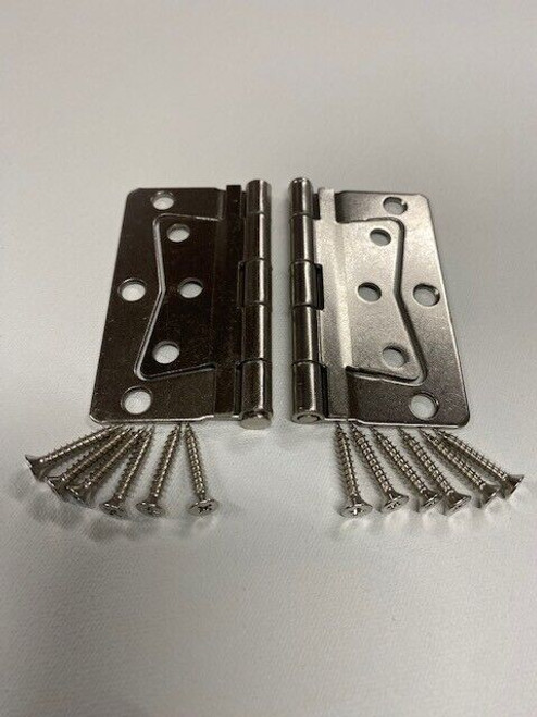 Mobile Home/RV Interior Butterfly Stainless Steel Hinge Set with 12 Screws