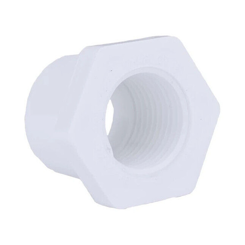 Pavco Fittings D-2466 2"spigot x 1" FPT Sch40 Reducer Bushing SP x FPT White