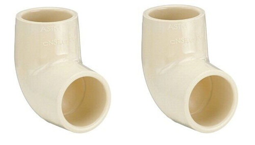 Pipe Fitting, CPVC Elbow, 90 Degree, 3/4-In., 2-Pk.