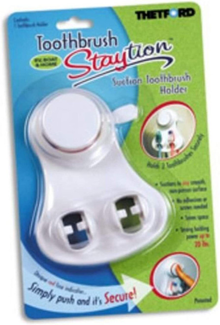 Thetford Staytion Toothbrush Suction Holder for RV-Marine-Home Use