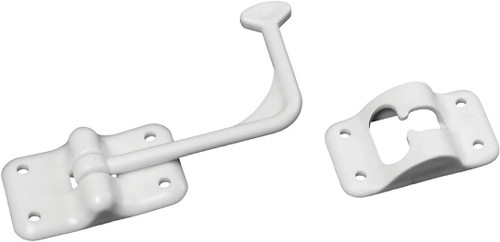  Plastic Door Holder, T Style, 90 Degree, White, Entry Door Hardware