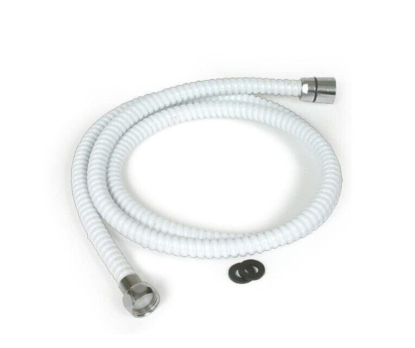 Camco 43717 1/2" White 60" Shower Flex Hose with Washers