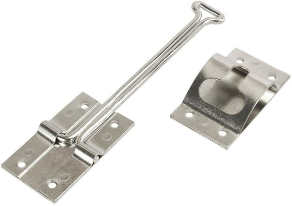 DOOR HOLDER T-STYLE STAINLESS STEEL 6INCH WITH SCREWS