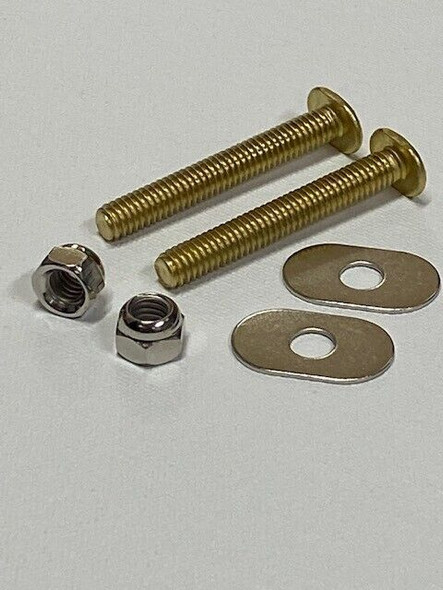 Oval Closet Bolts, 5/16" x 2-1/4", Solid Brass, ProPlus #192258