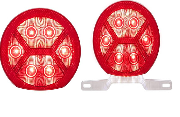 SET OF TAIL LIGHTS TAILER ROUND