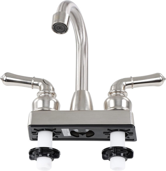 Empire Faucets WC-Wasserhahn – 10,2 Cm Mitte, Chrom, Nichtmetallisch, Mit 1,5 GPM Durchflussmengenbegrenzer