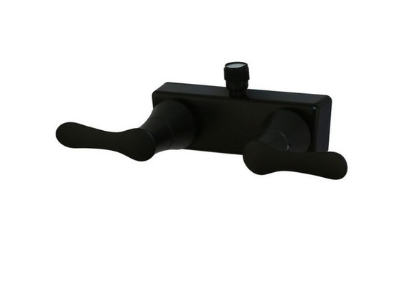 SHOWER 4" BLACK WITH LEVER HANDLES