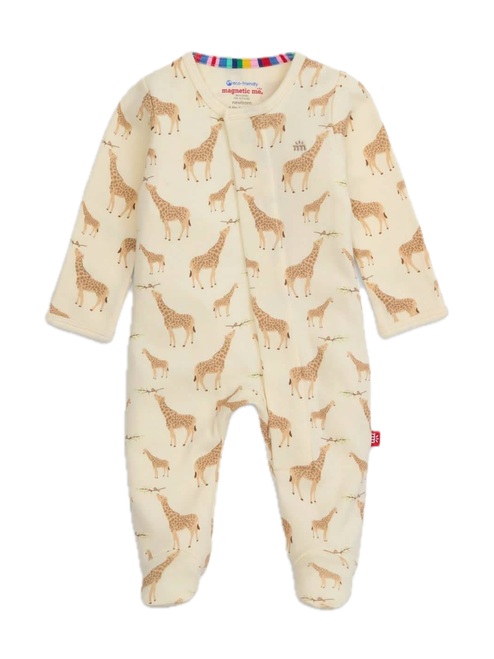 Cream Jolie Giraffe Magnetic Footie