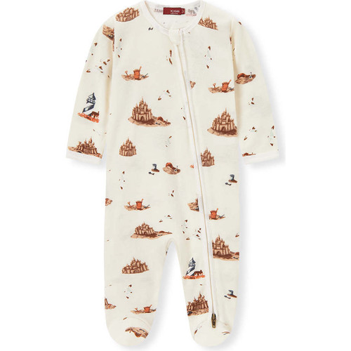 Sandcastle Zipper Footie