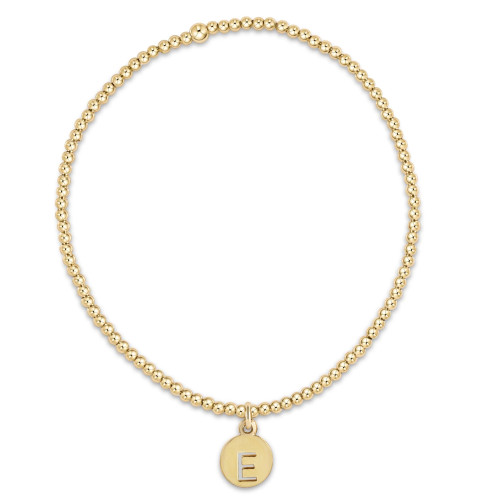 Classic Gold 2mm Bracelet - Respect Small Gold Disc - G
